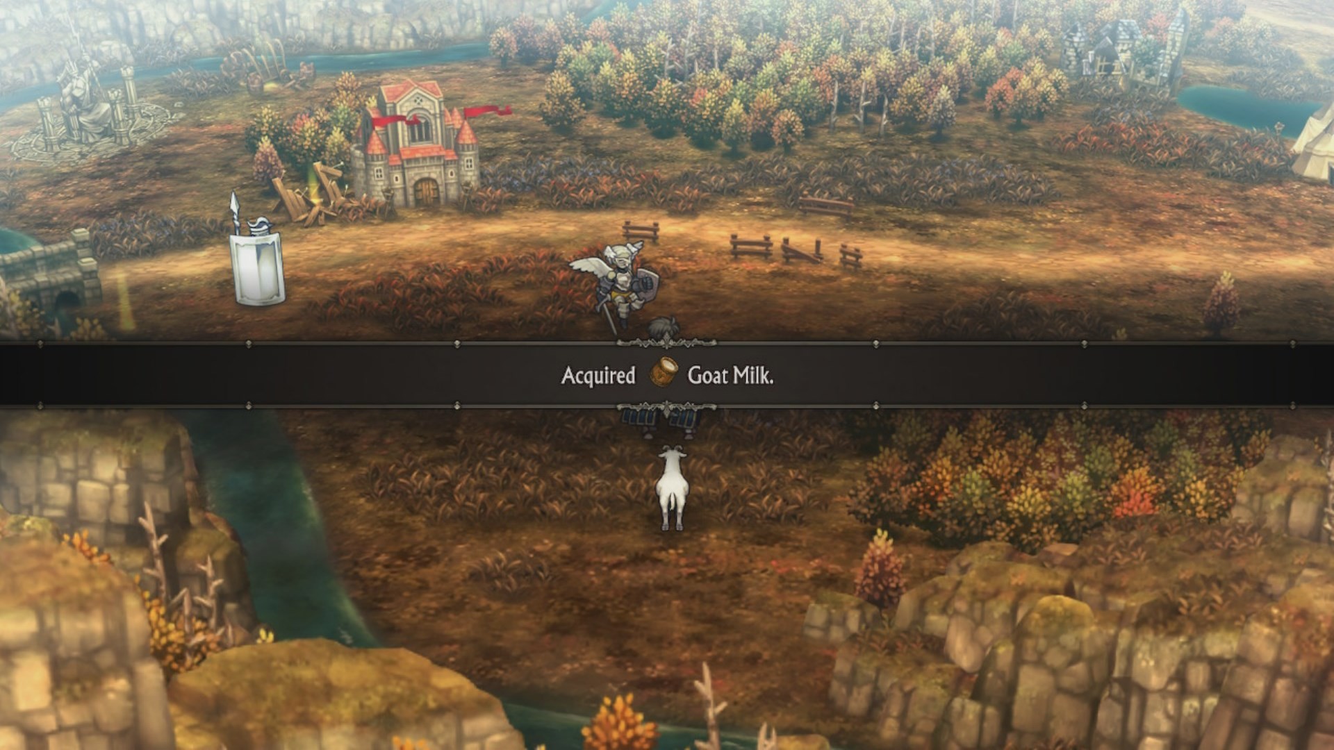 a new text overlay, reading "Acquired 🥛 Goat Milk."
